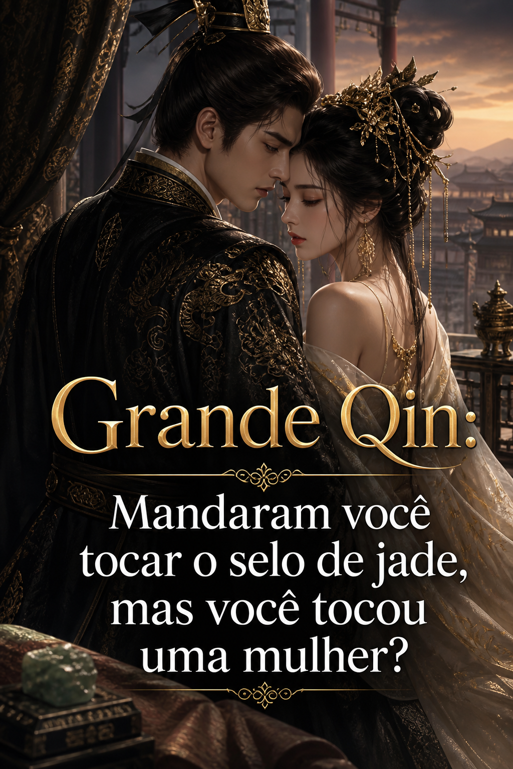 Grande Qin: Mandaram você tocar o selo de jade, mas você tocou uma mulher?